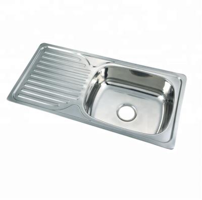 China Without Mold Single Attractive Fashion Design Bowl Faucet Competitive Price Industrial Kitchen Sink Countertop for sale