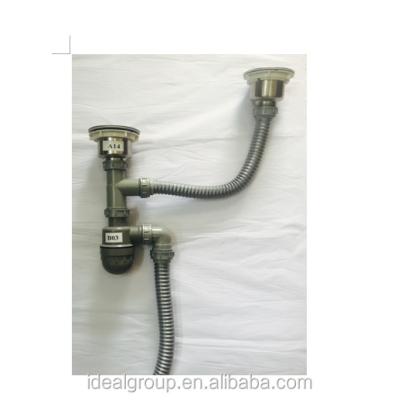 China Lower Automatic Kitchen Sink Custom High Quality Drainer With Steel Wire Tube for sale