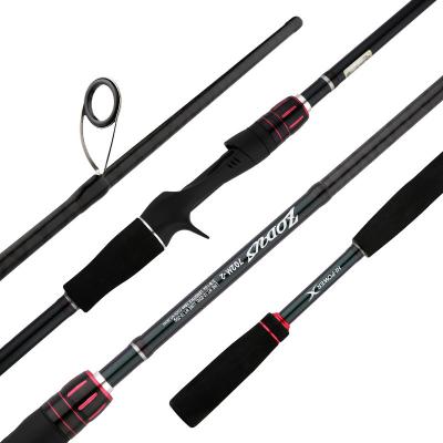 China Carbon Spinning Casting Fishing Rods 2 Sections Seawater Hard Carbon Fishing Tackle Carbon Spinning Rod for sale