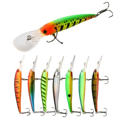 China YJ52 Longer Cast Plastic Minnow Hard Lure Sinking Bait for sale