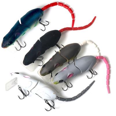 China Body 15.5g 15.5cm Jointed Realistic Minnow Rat Lure Artificial Hard Floating Mouse YJ21 for sale