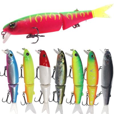 China Custom wholesale ABS plastic saltwater PESCA swimbait YJ87 floating hard fishing lure 88mm for sale