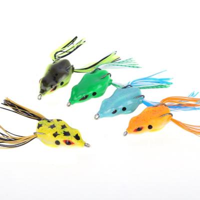 China Weedless Topwater Frog 10g Lure Jumping Frog Soft Lure Snakehead YJ83 for sale