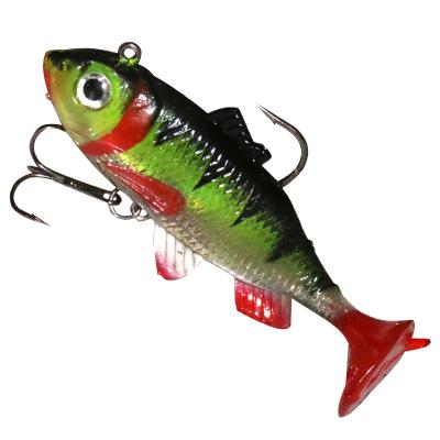 China Custom Fishing Lures Soft Lure 8cm 16g Soft Plastic Tail Fish Lure YJ75 for sale