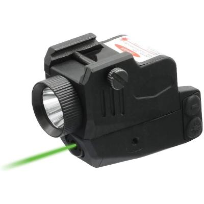 China 400 Lumens Tactical Small Car Flashlight Green Laser Combo Rechargeable Magnetic Battery Compact Sight LS0010 for sale