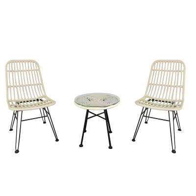 China Modern Steel Garden Cane Furniture Metal Frame Outdoor Leisure Customized Style Fabric Wrapping for sale