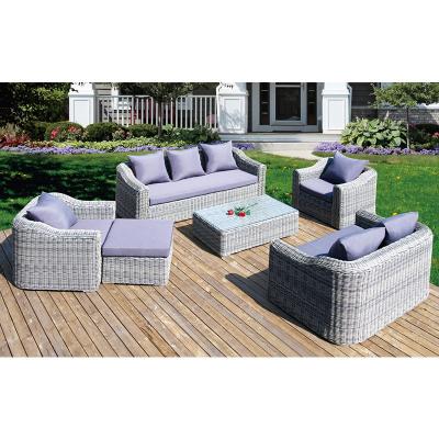 China Modern Power Rattan Coffee Club Sofa Rattan Furniture Outdoor Sofa Set Outdoor Patio Sofa Set for sale