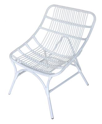 China Outdoor Homeuse Modular Wicker Garden White Chair Armchair Comfortable Indoor Leisure Products for sale