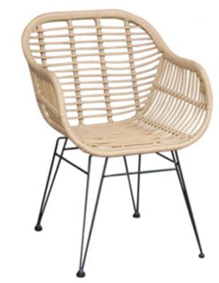 China Fashion and Comfortable Steel Rattan Garden Patio Rattan Wicker Basket Chair for sale