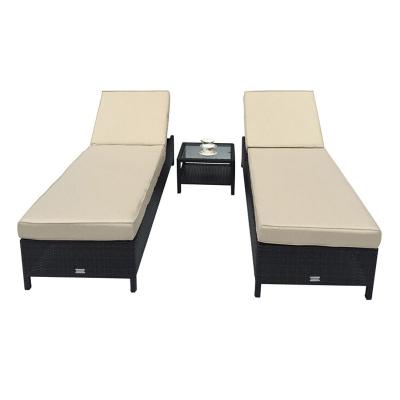 China Fashion And Comfortable Hot Selling Outdoor Rattan Garden Chaise Lounge for sale