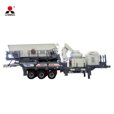 China Andesite crusher in Indonesia wheeled 50-80 tph mobile cone crusher machine for quarrying for sale