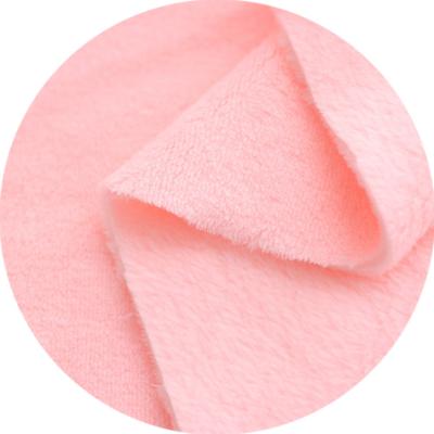 China Bright Anti Pill Low Price 100 240gsm Polyester Flannel Fleece Fabric For Home Textile And Pajamas for sale