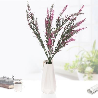 China Provence plastic pastoral style bouquet decoration living room artificial flower simulation plastic hair planting lavender for sale