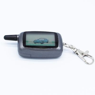 China Remote Starter Russia A9 Version NFLH Two Way LCD Remote Key Chain Key Chain Suitable for Starline Car Alarm System A9 Twage Two Way Fob for sale