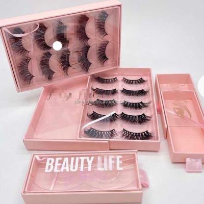 China 15-25time With Suitable Backwood Eyelash Packaging Use Cute Lashbox Para pestanas Eyelash Vendor Customized Boxes 25mm Mink Eyelash Vendor for sale