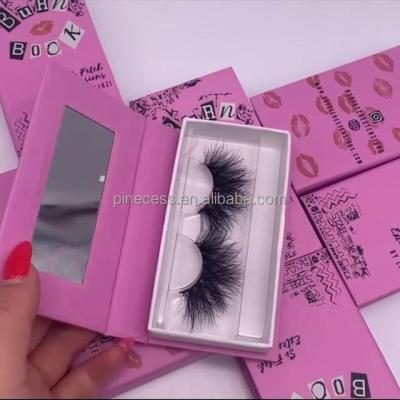 China 15-25time with appropriate Lashbox packaging use crown eyelash packaging for sale