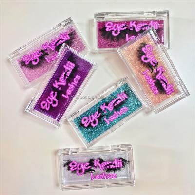 China Seller Customized Eyelash Boxes Lash Acrylic Custom Lashbox Packaging Package Clear Lashbox Wick Box for sale