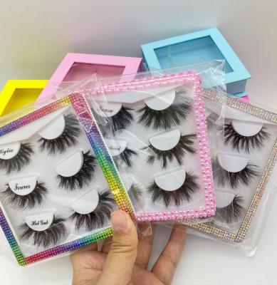 China Soft fur eyelash packaging box custom and lightweight eyelash case private label packaging box custom book lashpackaging for sale