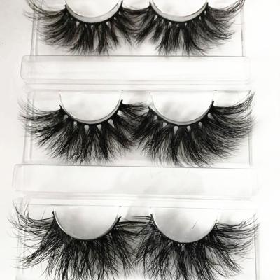 China Soft Fur and Light 5d 27mm Mink Lashes Eye Lashes 3D Mink Lashes 25mm Real 25mm Siberian Lashes 100% Real Mink Lashes for sale