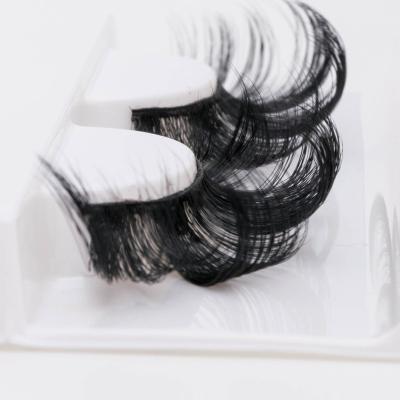 China 15-25time with proper use eyelash wholesale seller 3d fake eye lashes Russian D curl volume lash strips for sale