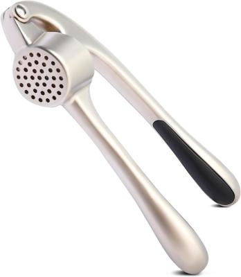 China Sustainable Silver Garlic Press Garlic Mincer Made of Plastic and Stainless Steel, Garlic Crusher  Easy to Squeeze Easy to Clean for sale