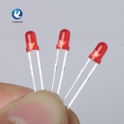 China China professional factory best price red round led diode 3mm for sale