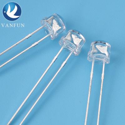 China Free sample super bright led diode 4.8mm big chip 5mm red green blue white straw hat led diode 4.8mm/5mm for sale