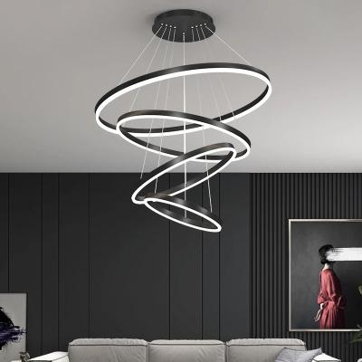 China Modern Simple Hanging Ceiling Decorative Pendant Lights Gold Luxury Modern Led Chandelier for sale