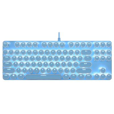 China Ergonomic Numeric Keypad Customizable OEM LED Wired RGB Mechanical Gaming Keyboard 87 Keys for sale