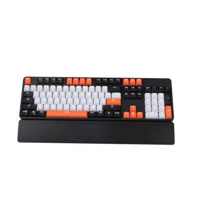 China 2022 Aluminum Alloy+ABS 104Key New 3 Mode Wired Mechanical Wireless Mechanical Keyboard for sale