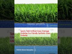 Sports Field Artificial Grass Drainage Underlay Eco Friendly Synthetic Grass Underlay