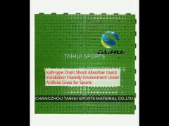 split-type drain shock absorber quick installation friendly-environment under artificial grass