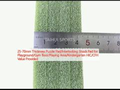 25-70mm Thickness Puzzle Pad/Interlocking Shock Pad for Playground/Gym floor/Playing Area/Kindergarten HIC/CFH Value Provided