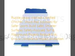 Puzzle jigsaw interlock Certified CFH/HIC Shock Pad  Safety-Focused Turf & Playground Projects