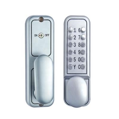 China Three Generation Exterior Rotary Handle Security Code Keyless Mechanical Digital Door Lock for sale