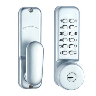 China Exterior key mechanical number through the pass wordWaterproof without rust door lock for sale