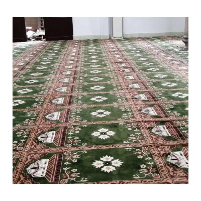 China Woven Muslim Wall to Wall Prayer Carpet Roll Printing Mosque Carpet for sale