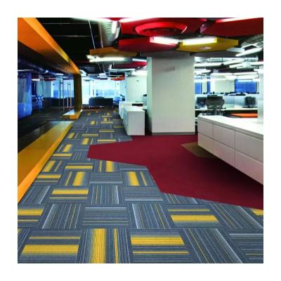 China Customized 50x50 Nylon Printing Hotel Carpet Tile for Office and Commercial Flooring for sale