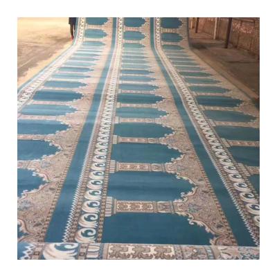 China Machine or Hand Washable Mosque Carpet Roll in Any Color for Wall to Wall Prayer for sale