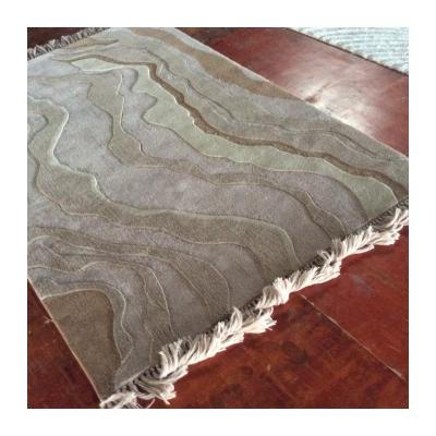 Chine Doux et durable 100% laine tapis de soie faits à la main tapis de pile hauteur 9-17mm à vendre