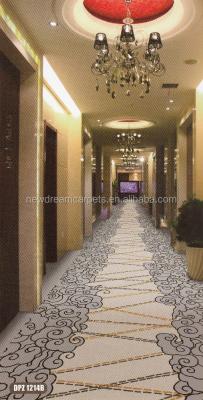 China Alfombra de pasillo de hotel hecha en máquina al estilo Jacquard para sus necesidades en venta