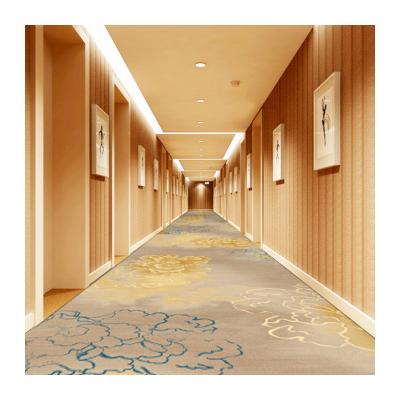 China 25*4M or Support Custom Sizes Nylon Hotel Floor Carpet Red Rectangle Modern Design for sale