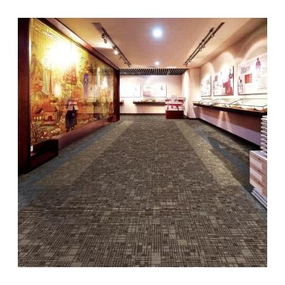 China Office Carpet Tiles 50x50 Rectangle Shape Medium Pile Commercial Tile Carpet for sale