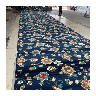 China Customized Color Mosque Wall to Wall Carpet Made of 80% Wool and 20% Nylon for Mosques for sale