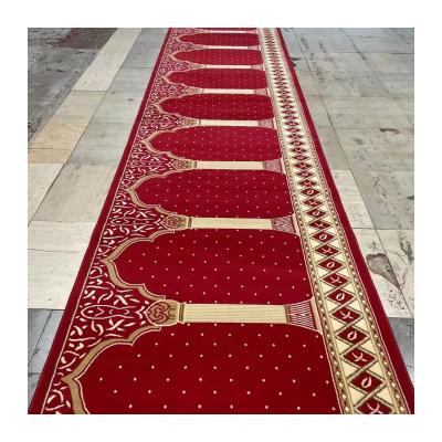 China Floor Covering Soft Mosque Carpet with Puzzle Pattern and 80% Wool 20% Nylon Material for sale