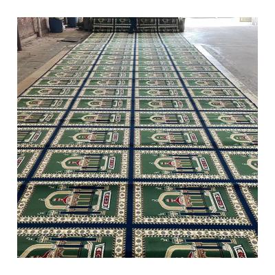 China Alfombra de la mezquita de hilo suave rollo para la pared a la pared alfombra de oración en color personalizado en venta