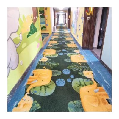 China 5 Star Hotel Hallway Corridor High Pile Luxury Axminster Printed Carpet Wall to Wall for sale