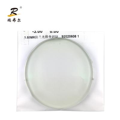 China Wholesale lenses MR-8 1.60 single vision glasses 1.61 HMC myopia lenses uv420 blue cut lens for sale