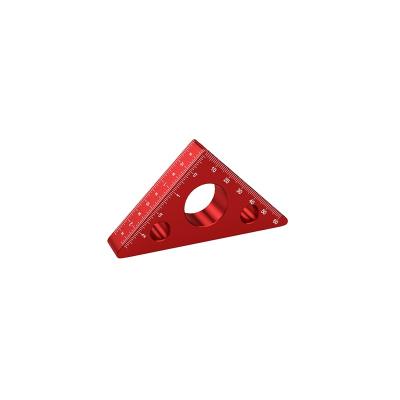 China Aluminum Alloy Durable Lightweight Woodworking Tools Triangle Ruler Size Ruler Hardware Auxiliary Tools for sale