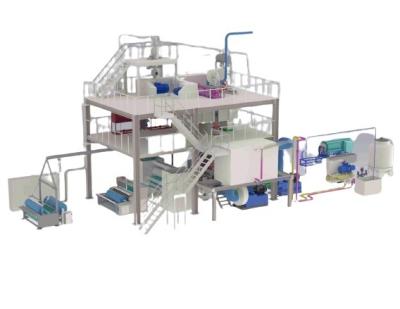 China Streamline Non Woven Fabric Production Line for sale